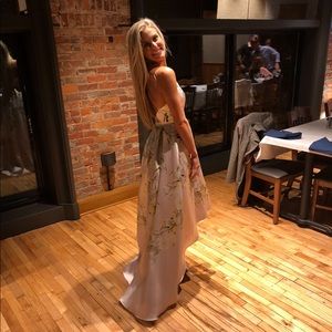 Floral Print High-Low Dress